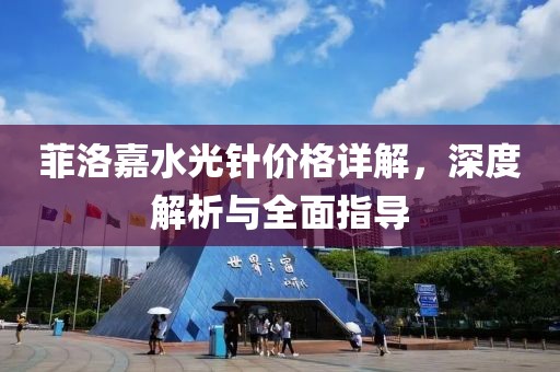 菲洛嘉水光针价格详解，深度解析与全面指导