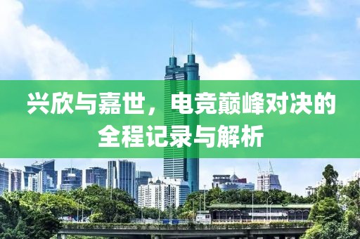 兴欣与嘉世，电竞巅峰对决的全程记录与解析