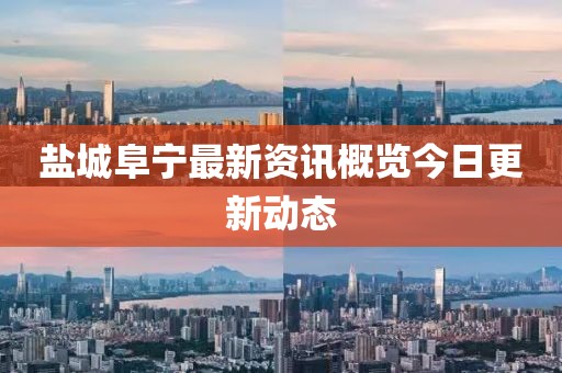 盐城阜宁最新资讯概览今日更新动态