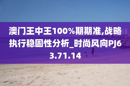 澳门王中王100%期期准,战略执行稳固性分析_时尚风向PJ63.71.14