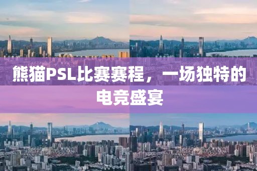 熊猫PSL比赛赛程，一场独特的电竞盛宴