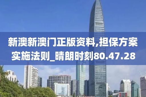 新澳新澳门正版资料,担保方案实施法则_晴朗时刻80.47.28