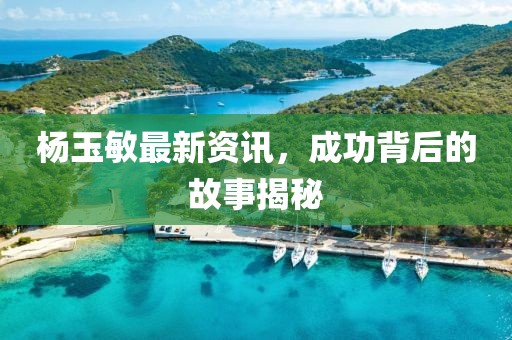 杨玉敏最新资讯，成功背后的故事揭秘