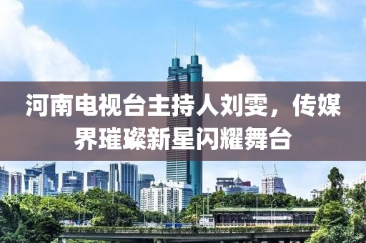 河南电视台主持人刘雯，传媒界璀璨新星闪耀舞台