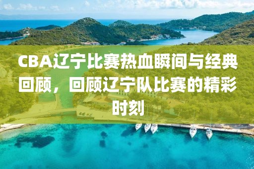 CBA辽宁比赛热血瞬间与经典回顾，回顾辽宁队比赛的精彩时刻