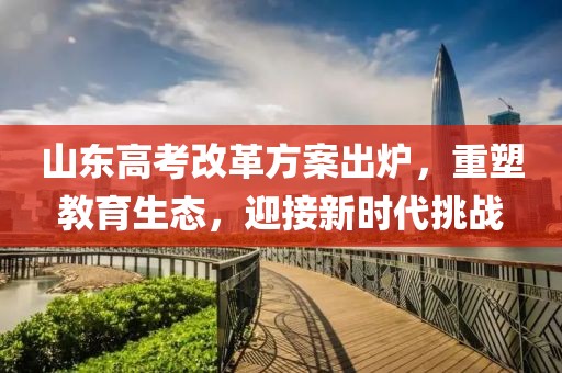 山东高考改革方案出炉，重塑教育生态，迎接新时代挑战