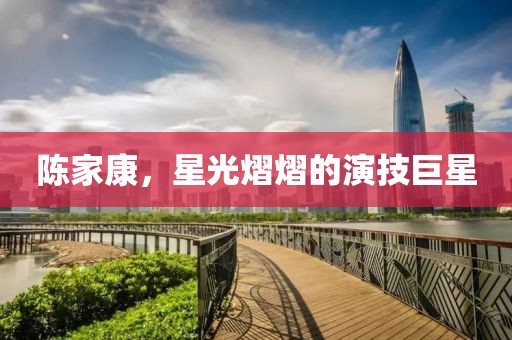 陈家康，星光熠熠的演技巨星