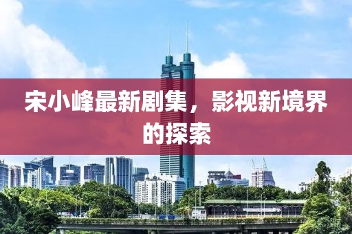 宋小峰最新剧集，影视新境界的探索