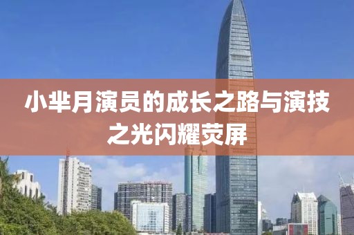 小芈月演员的成长之路与演技之光闪耀荧屏