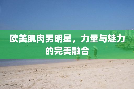 欧美肌肉男明星，力量与魅力的完美融合