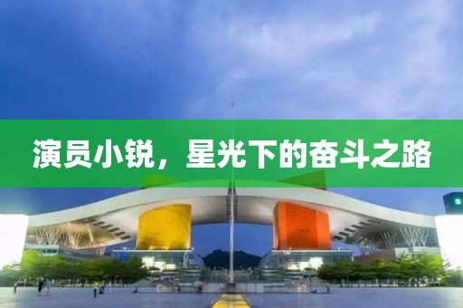 演员小锐，星光下的奋斗之路