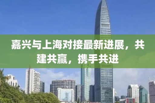 嘉兴与上海对接最新进展，共建共赢，携手共进