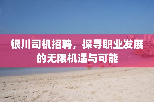银川司机招聘，探寻职业发展的无限机遇与可能
