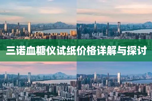 三诺血糖仪试纸价格详解与探讨