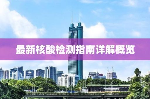 最新核酸检测指南详解概览