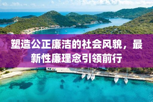 塑造公正廉洁的社会风貌，最新性廉理念引领前行