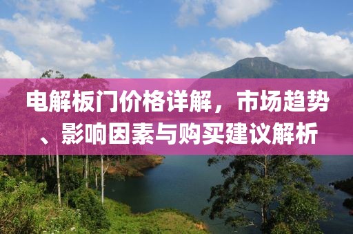 电解板门价格详解，市场趋势、影响因素与购买建议解析