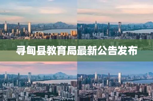 寻甸县教育局最新公告发布