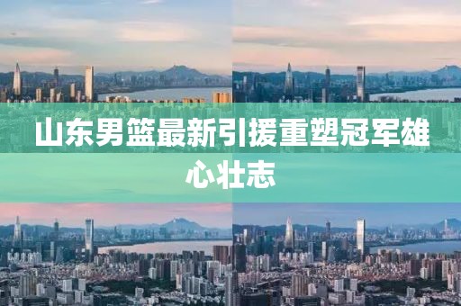 山东男篮最新引援重塑冠军雄心壮志