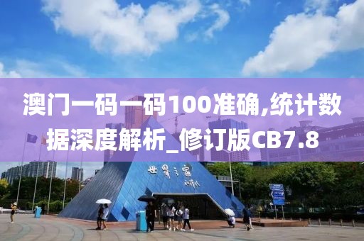 澳门一码一码100准确,统计数据深度解析_修订版CB7.8