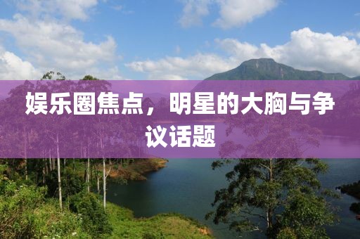 娱乐圈焦点，明星的大胸与争议话题
