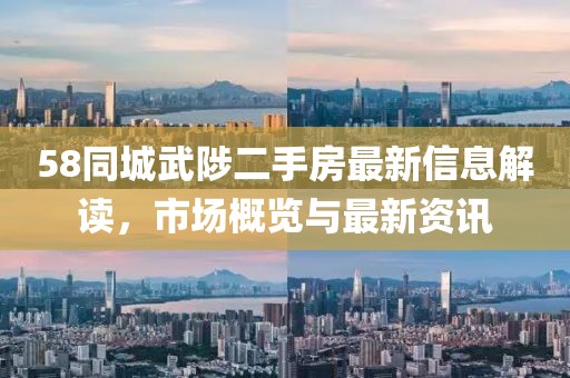 58同城武陟二手房最新信息解读，市场概览与最新资讯