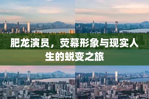 肥龙演员，荧幕形象与现实人生的蜕变之旅