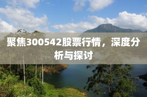 聚焦300542股票行情，深度分析与探讨