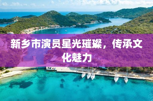 新乡市演员星光璀璨，传承文化魅力