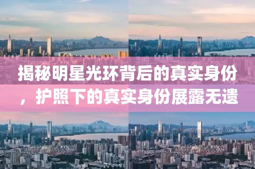 揭秘明星光环背后的真实身份，护照下的真实身份展露无遗