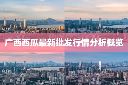 广西西瓜最新批发行情分析概览