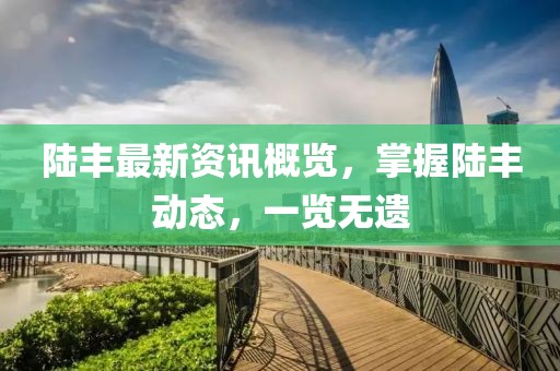 陆丰最新资讯概览，掌握陆丰动态，一览无遗