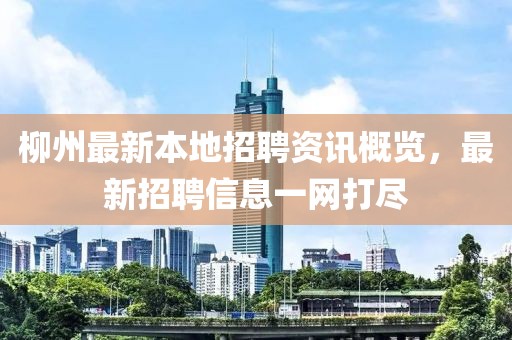 柳州最新本地招聘资讯概览，最新招聘信息一网打尽