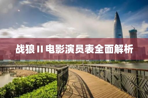 战狼Ⅱ电影演员表全面解析
