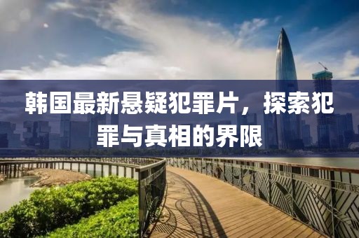 韩国最新悬疑犯罪片，探索犯罪与真相的界限