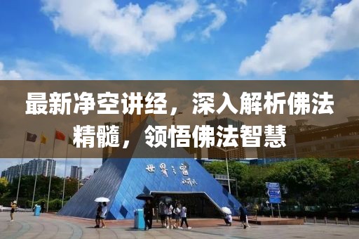 最新净空讲经，深入解析佛法精髓，领悟佛法智慧