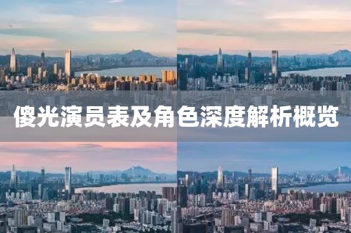 傻光演员表及角色深度解析概览