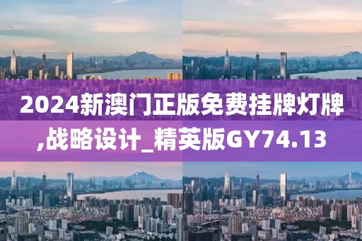 2024新澳门正版免费挂牌灯牌,战略设计_精英版GY74.13