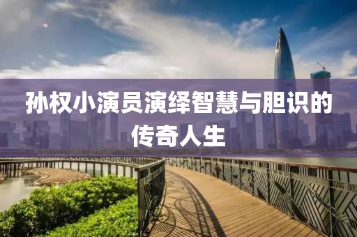 孙权小演员演绎智慧与胆识的传奇人生