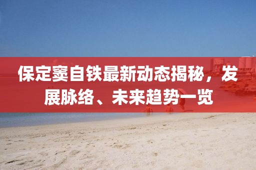 保定窦自铁最新动态揭秘，发展脉络、未来趋势一览