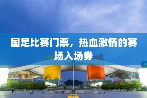 国足比赛门票，热血激情的赛场入场券