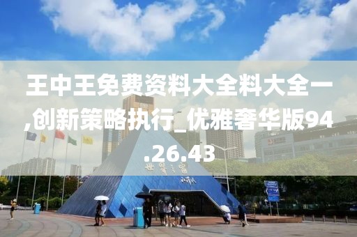 王中王免费资料大全料大全一,创新策略执行_优雅奢华版94.26.43