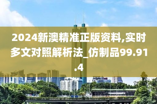 2024新澳精准正版资料,实时多文对照解析法_仿制品99.91.4