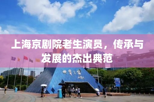 上海京剧院老生演员，传承与发展的杰出典范