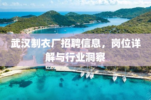武汉制衣厂招聘信息，岗位详解与行业洞察