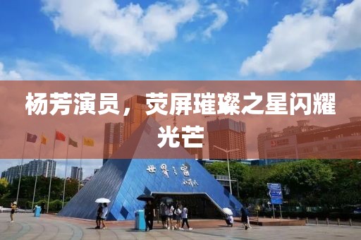 杨芳演员，荧屏璀璨之星闪耀光芒