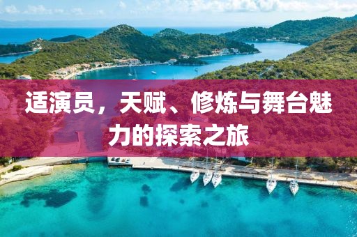适演员，天赋、修炼与舞台魅力的探索之旅