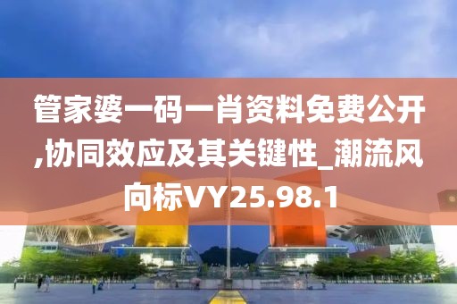 管家婆一码一肖资料免费公开,协同效应及其关键性_潮流风向标VY25.98.1