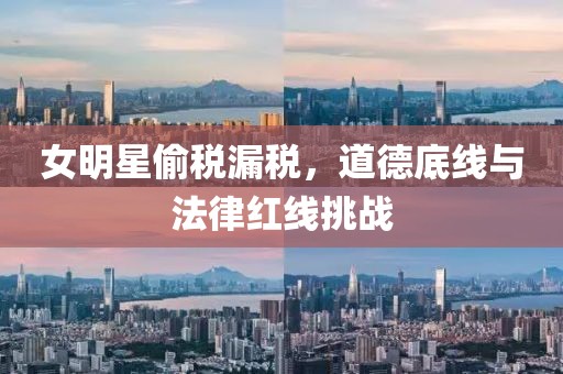 女明星偷税漏税，道德底线与法律红线挑战