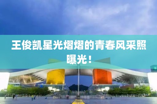 王俊凯星光熠熠的青春风采照曝光！